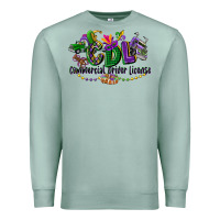 Seafoam cdl mardi gras Premium Sweatshirt - CowGirlArtShop