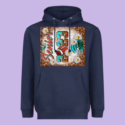 Senior 2023 Football Heavyweight Hoodie Designed By Tumblerdesignbyshophia