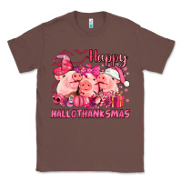 Chestnut Happy Hallothanksmas Pigs pink Classic Tee - NancyCooperArtShop