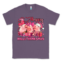 Lavender Happy Hallothanksmas Pigs pink Classic Tee - NancyCooperArtShop