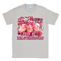 Moon Dust Happy Hallothanksmas Pigs pink Classic Tee - NancyCooperArtShop
