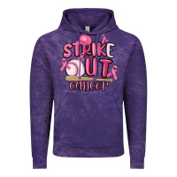 Cloud Purple strike out cancer baseball Vintage Hoodie - MaliasSmallBusiness