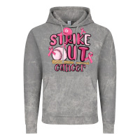 Cloud Rock strike out cancer baseball Vintage Hoodie - MaliasSmallBusiness