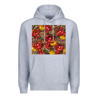 Heather Grey mardi gras crawfish Premium Hoodie - CowGirlArtShop