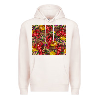 Pale Pink mardi gras crawfish Premium Hoodie - CowGirlArtShop