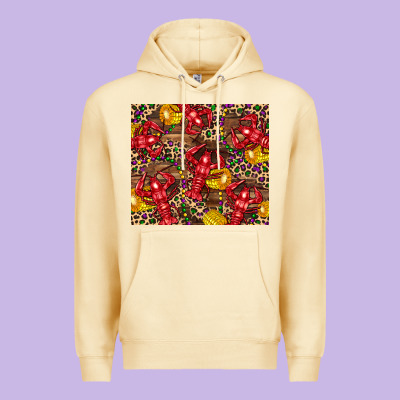 Mardi Gras Crawfish Premium Hoodie Designed By Cowgirlartshop