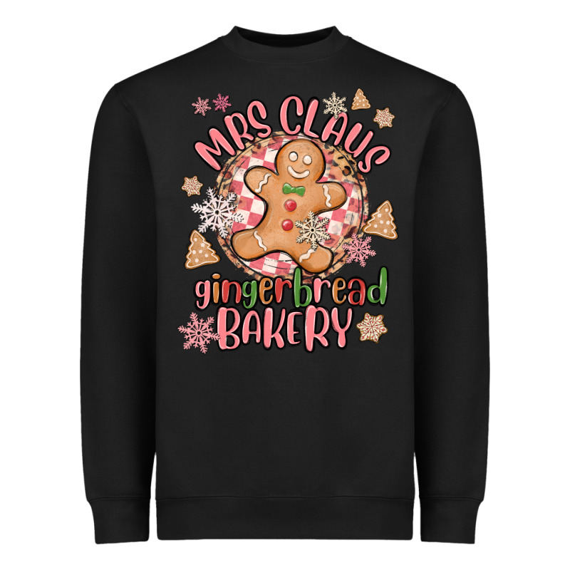 Mrs Claus Gingerbread Bakery Heavyweight Sweatshirt by MaliasSmallBusiness | Teevron