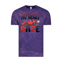 Cloud Purple you make my heart race valentine's day Vintage Tee - MaliasSmallBusiness