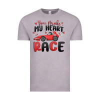 Vintage Zinc you make my heart race valentine's day Vintage Tee - MaliasSmallBusiness