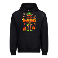 Black im the smartass elf Urban Hoodie - FaDigitalArtStudio