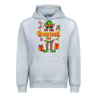 Heather Grey im the smartass elf Urban Hoodie - FaDigitalArtStudio