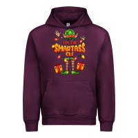Mauve Wine im the smartass elf Urban Hoodie - FaDigitalArtStudio