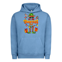 Pigment Pebble Blue im the smartass elf Urban Hoodie - FaDigitalArtStudio
