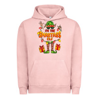 Pigment Salmon im the smartass elf Urban Hoodie - FaDigitalArtStudio
