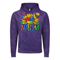 Cloud Purple austism sunflower Vintage Hoodie - MaliasSmallBusiness