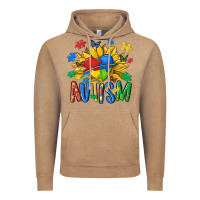 Vintage Coffee austism sunflower Vintage Hoodie - MaliasSmallBusiness