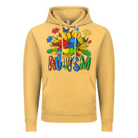 Vintage Mustard austism sunflower Vintage Hoodie - MaliasSmallBusiness