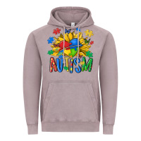 Vintage Zinc austism sunflower Vintage Hoodie - MaliasSmallBusiness