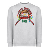 Heather Grey merry christmas shitter s full Heavyweight Sweatshirt - MaliasSmallBusiness