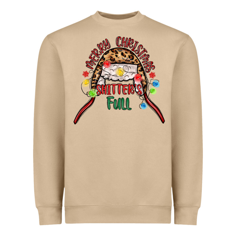 Merry Christmas Shitter S Full Heavyweight Sweatshirt by MaliasSmallBusiness | Teevron
