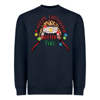 Navy merry christmas shitter s full Heavyweight Sweatshirt - MaliasSmallBusiness