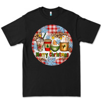 Black Merry Christmas Coffee Cups Premium Tee - Artiststas