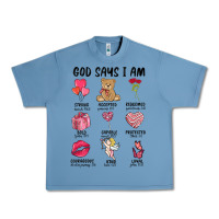 Pebble Blue god says i am valentine's day Urban Heavy Tee - MaliasSmallBusiness