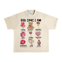 Sandshell god says i am valentine's day Urban Heavy Tee - MaliasSmallBusiness