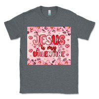 Charcoal Heather jesus is my valentine Classic Tee - MaliasSmallBusiness