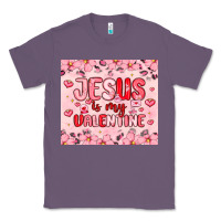Lavender jesus is my valentine Classic Tee - MaliasSmallBusiness