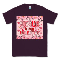 Plum jesus is my valentine Classic Tee - MaliasSmallBusiness