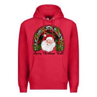 Cardinal merry christmas y'all rainbow Premium Hoodie - JahusDesignShop
