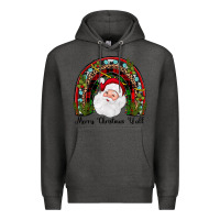 Charcoal Heather merry christmas y'all rainbow Premium Hoodie - JahusDesignShop