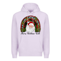 Lilac merry christmas y'all rainbow Premium Hoodie - JahusDesignShop