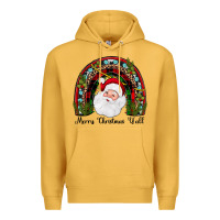 Mustard merry christmas y'all rainbow Premium Hoodie - JahusDesignShop