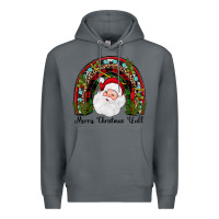 Rock merry christmas y'all rainbow Premium Hoodie - JahusDesignShop
