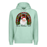 Seafoam merry christmas y'all rainbow Premium Hoodie - JahusDesignShop
