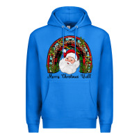 True Royal merry christmas y'all rainbow Premium Hoodie - JahusDesignShop