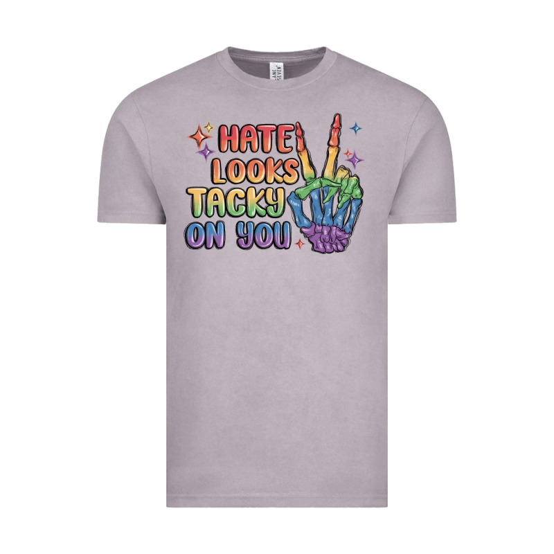 Hate Looks Tacky On You Pride Vintage Tee by MaliasSmallBusiness | Teevron