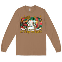 Toasted Coconut With God all things are possible with snowman Long Sleeve Tee - NancyCooperArtShop