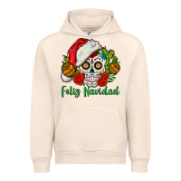 Sandshell Feliz Navidad Skull Urban Hoodie - BundleAndBundleShop