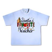 Santa's Favorite Teacher Urban Heavy Tee | Teevron
