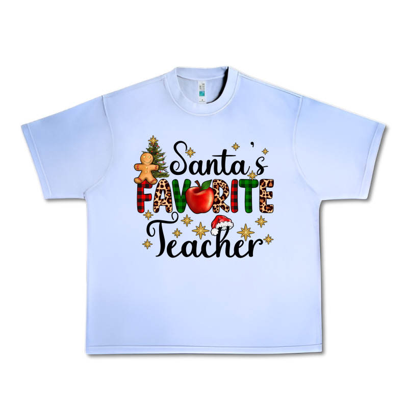Santa's Favorite Teacher Urban Heavy Tee by AdoDesignShop | Teevron