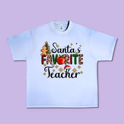 Santa's Favorite Teacher Urban Heavy Tee Designed By Adodesignshop