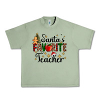 Oil Green santa's favorite teacher Urban Heavy Tee - AdoDesignShop
