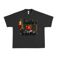 Pigment Black santa's favorite teacher Urban Heavy Tee - AdoDesignShop