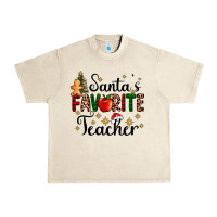 Sandshell santa's favorite teacher Urban Heavy Tee - AdoDesignShop