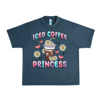 Midnight Navy iced coffee princess Urban Heavy Tee - MaliasSmallBusiness