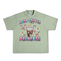 Oil Green iced coffee princess Urban Heavy Tee - MaliasSmallBusiness