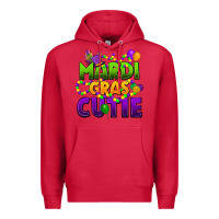 Cardinal mardi gras cutie Premium Hoodie - CowGirlArtShop